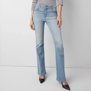 White House Black Market Light Blue Flare Jeans